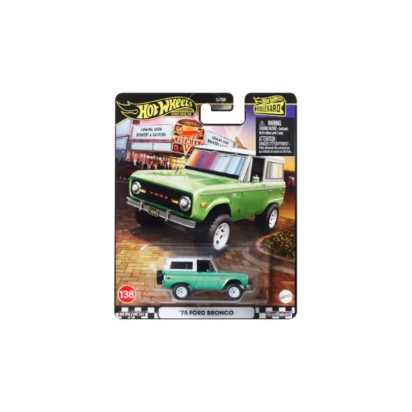 Hot Wheels Boulevard Premium '75 Ford Bronco JBL12 – Koleksiyonluk Diecast Model Araba