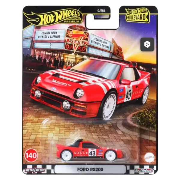 Hot Wheels Boulevard Premium Ford RS200 JBL29 – Koleksiyonluk Diecast Model Araba