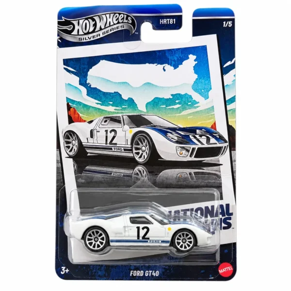 Hot Wheels Ford GT40 – Koleksiyonluk Klasik Yarış Arabası Diecast Model (Kartonet kusurlu açılmamış)
