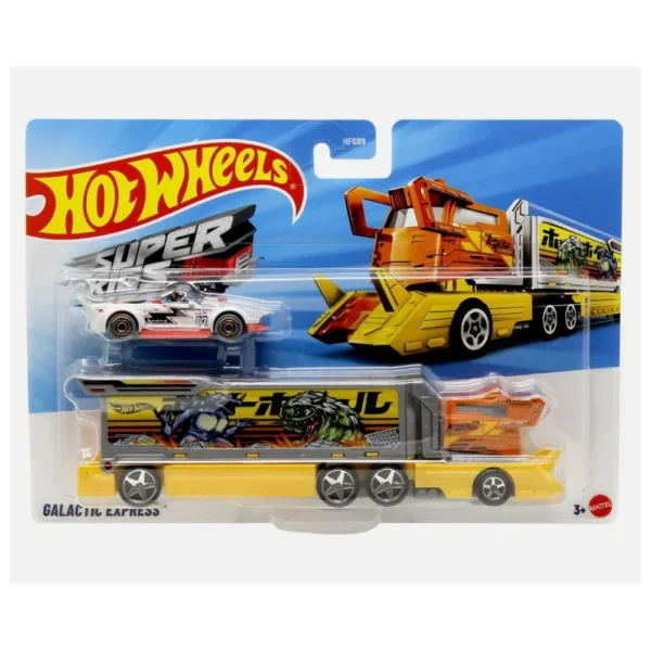 Hot Wheels Galactic Express JKN78 – Koleksiyonluk Taşıyıcı Tır ve Model Araç