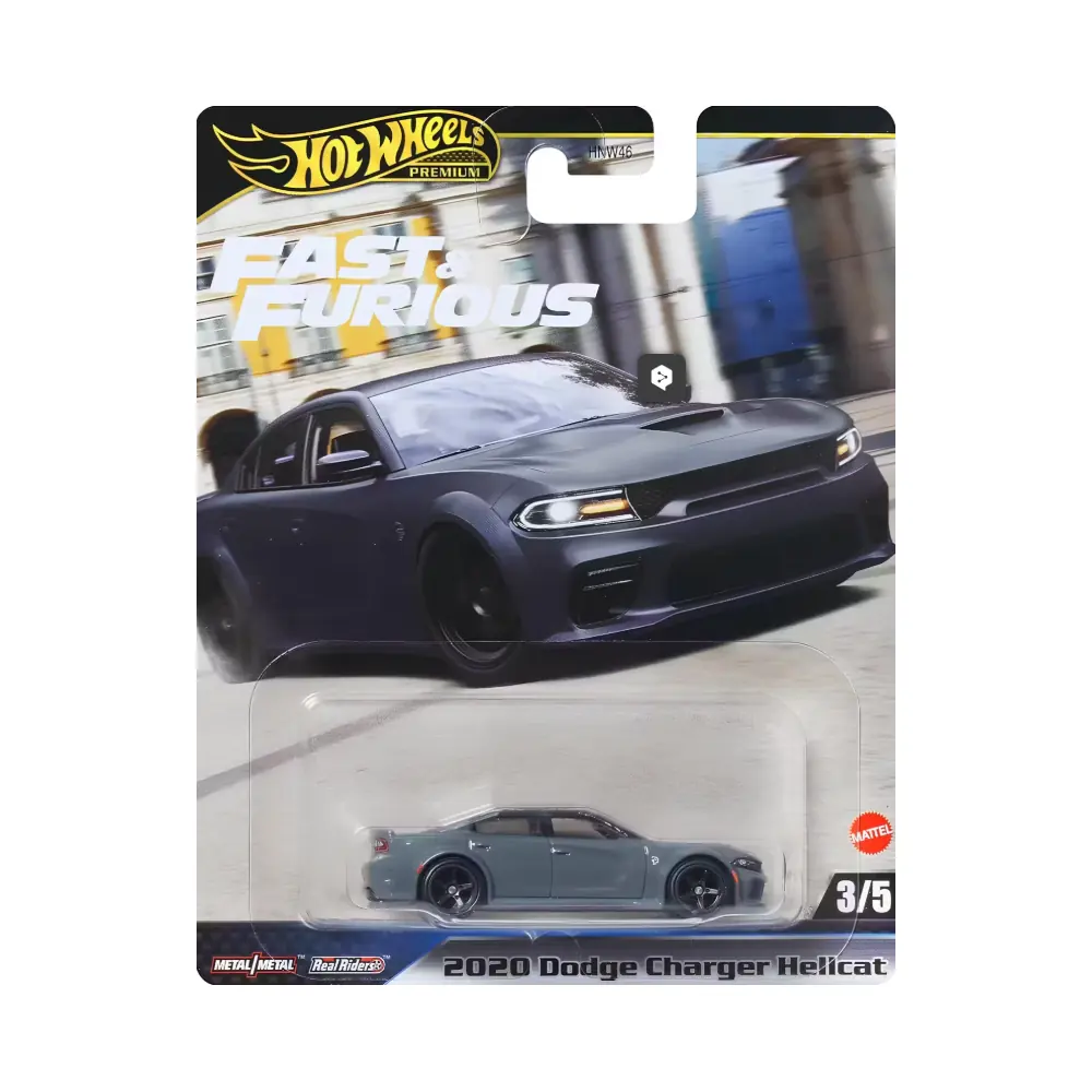 Hot Wheels Fast & Furious Premium 2020 Dodge Charger Hellcat JBL96 – Diecast Model Araba