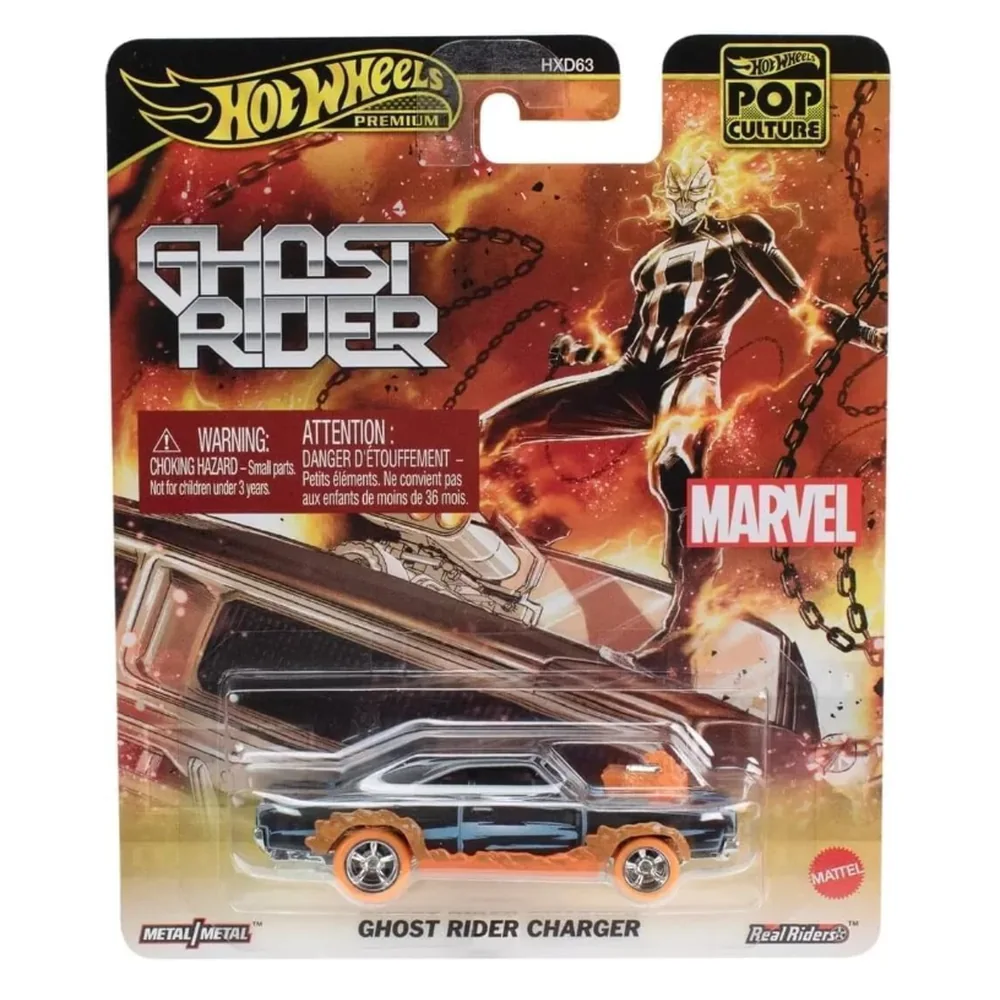 Hot Wheels Premium Pop Culture Ghost Rider Charger JBL81 – Marvel Diecast Araba