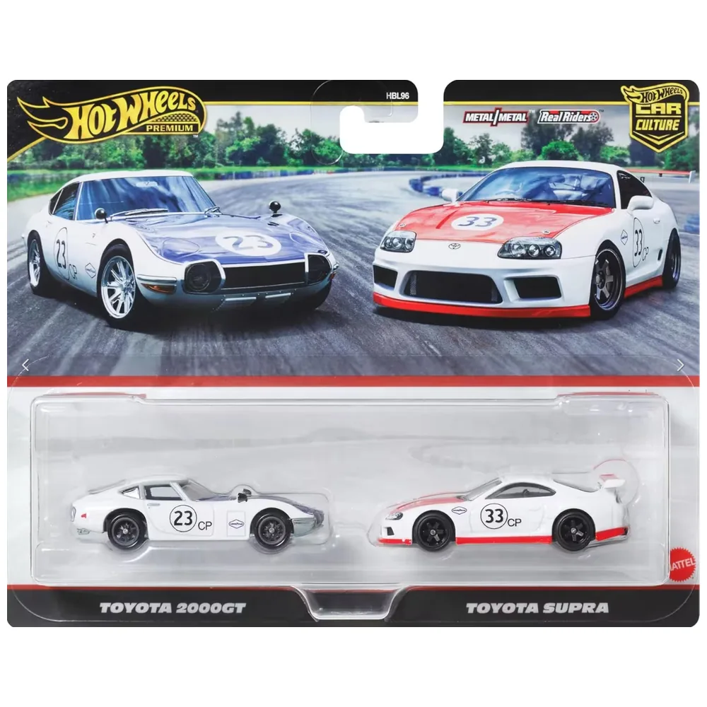Hot Wheels Premium Toyota 2000GT & Toyota Supra JBL03 – 2'li Diecast Model Araba Seti
