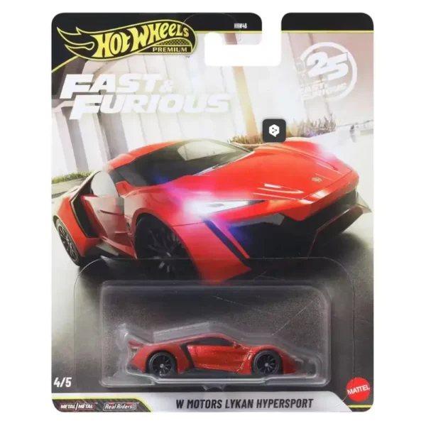 Hot Wheels Fast & Furious Premium W Motors Lykan Hypersport JHW70 – Diecast Model Araba