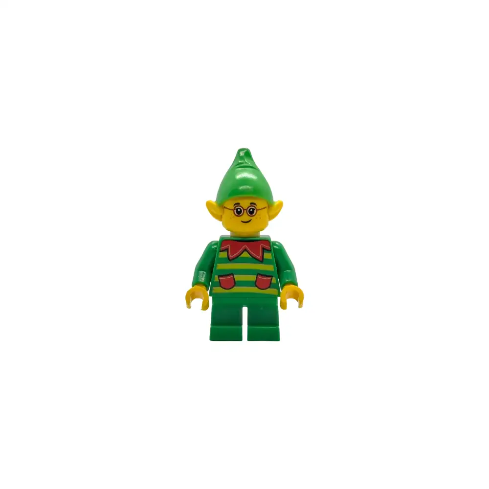 LEGO Noel Elf'i Yeşil Kazaklı Minifigür – BAM hol399