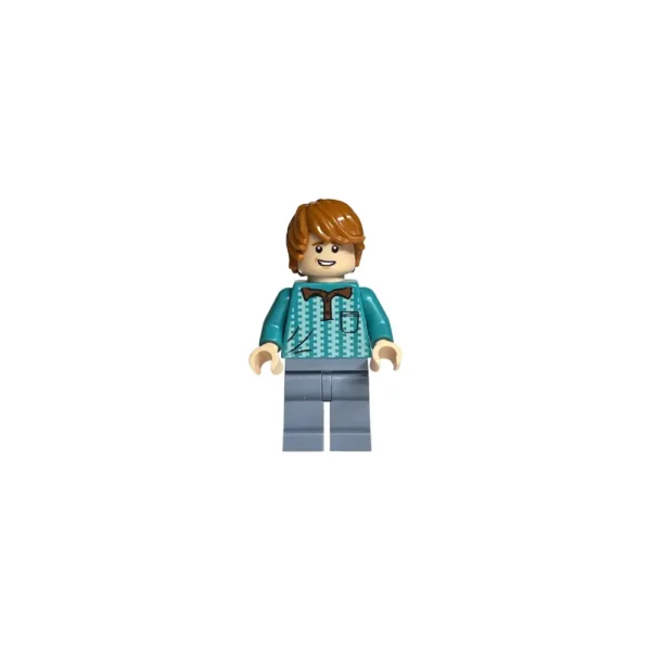 LEGO Harry Potter Ron Weasley Minifigür – Koyu Turkuaz Polo Tişörtlü HP231