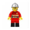 LEGO BAM Özel Yapım İtfaiyeci Minifigür – Kırmızı Üniformalı