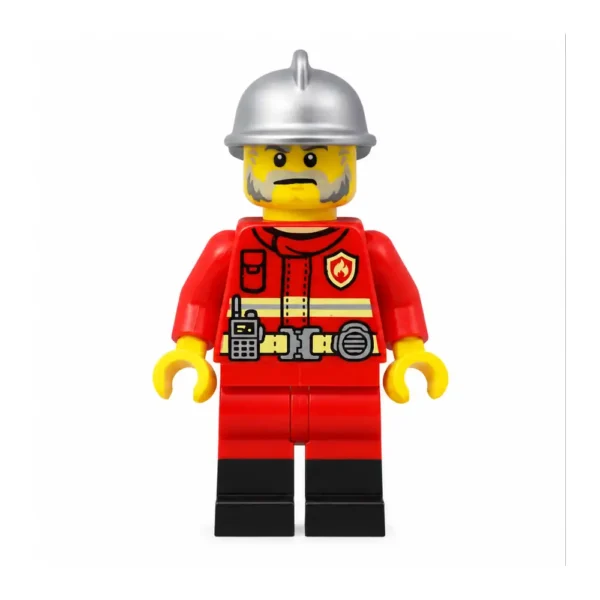 LEGO BAM Özel Yapım İtfaiyeci Minifigür – Kırmızı Üniformalı