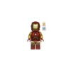 LEGO Marvel Iron Man Minifigür – Kırmızı Altın Zırhlı SH0910 (Kaskta hafif çizik)