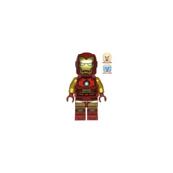 LEGO Marvel Iron Man Minifigür – Kırmızı Altın Zırhlı SH0910 (Kaskta hafif çizik)